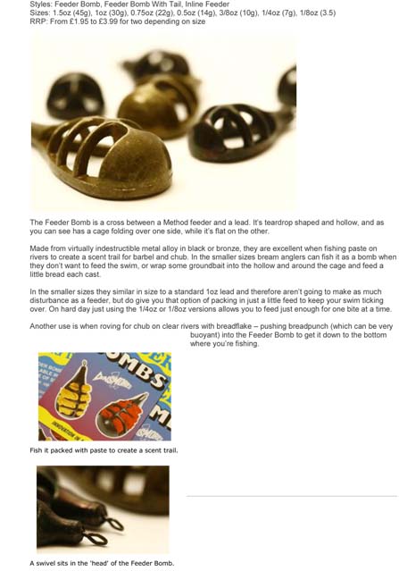 FEEDER BOMBS BLISTER PK2 22g