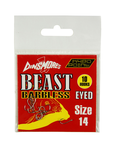 DINSMORES LOOSE BARBLESS HOOKS 14