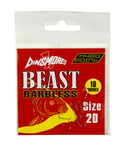 DINSMORES LOOSE BARBLESS HOOKS 20