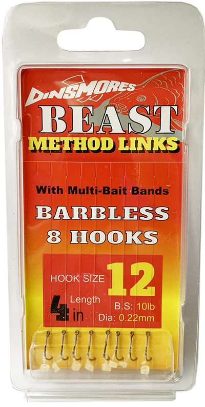 BEAST PELLET BAND BARBLESS RIG SIZE 12