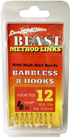 BEAST PELLET BAND BARBLESS RIG SIZE 12
