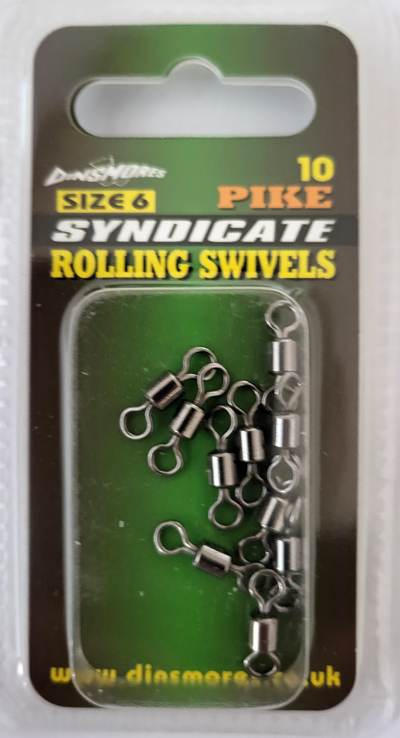 PIKE ROLLING SWIVEL -10PCS SIZE 6