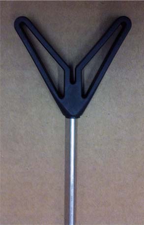 ECONOMY STEEL ROD & PLASTIC V 75CM