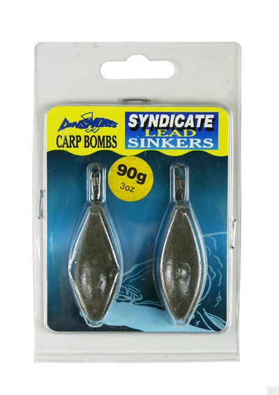 CARP BOMBS 90G LEAD BLISTER 2