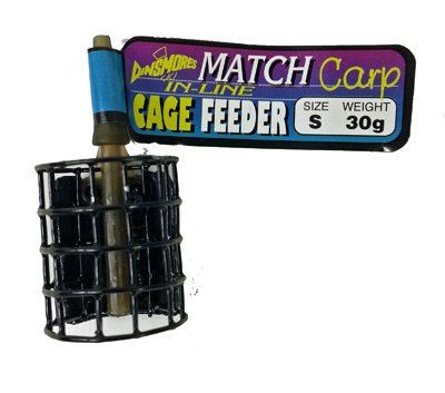 IN LINE SMALL MATCH CARP CAGE FEEDER 30g